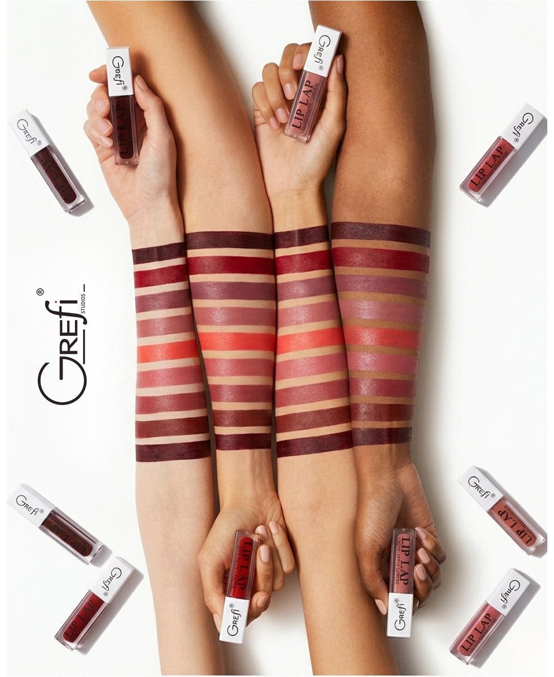 Liquid Matte Lipstick Pack Of 9 - GREFI STUDIOS